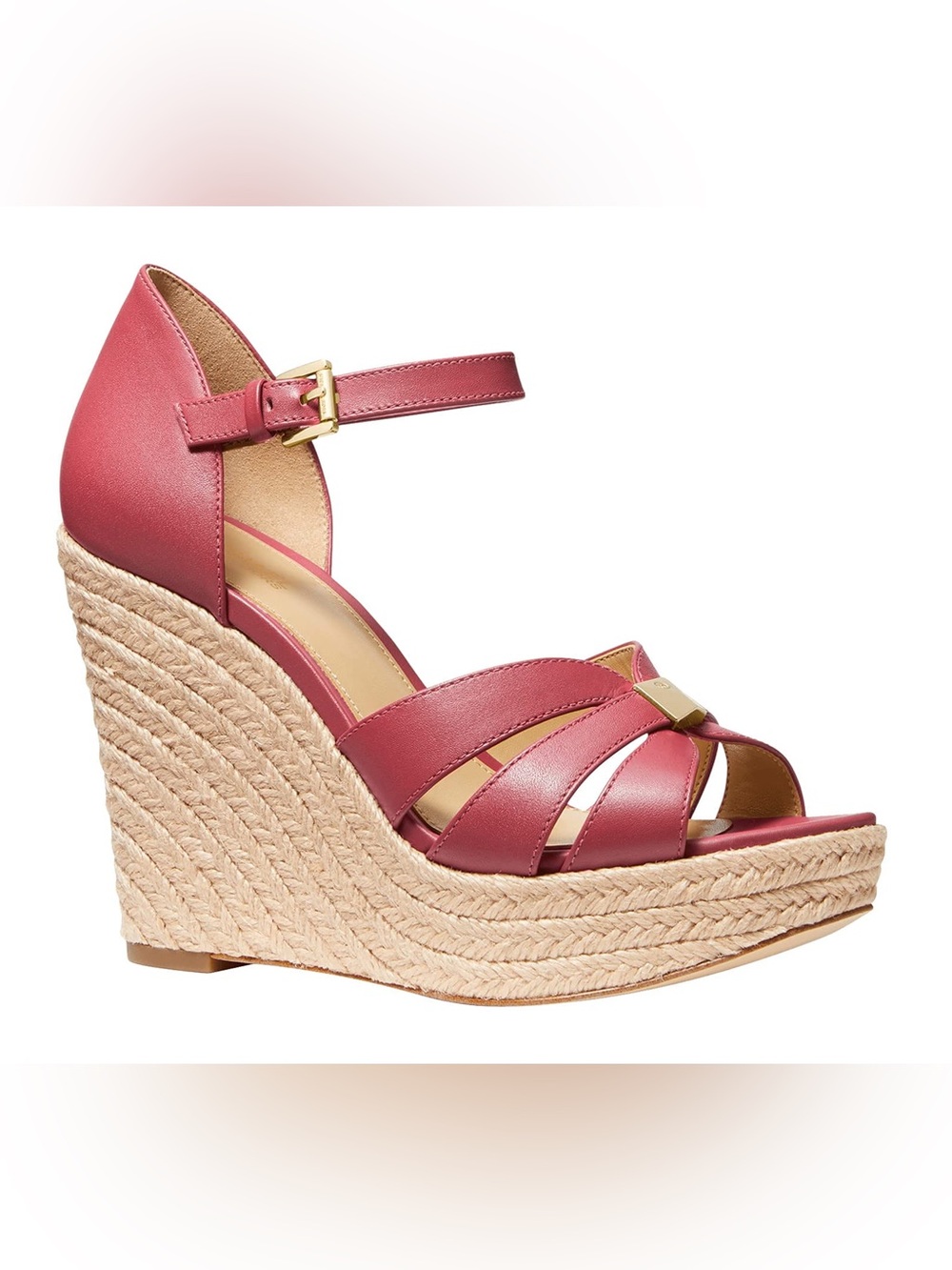 Michael Kors Rose Maggie Espadrille Wedge Sandals